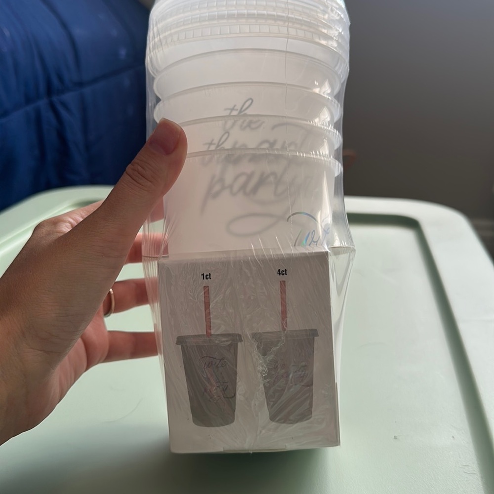 Wife of the party & the party cups